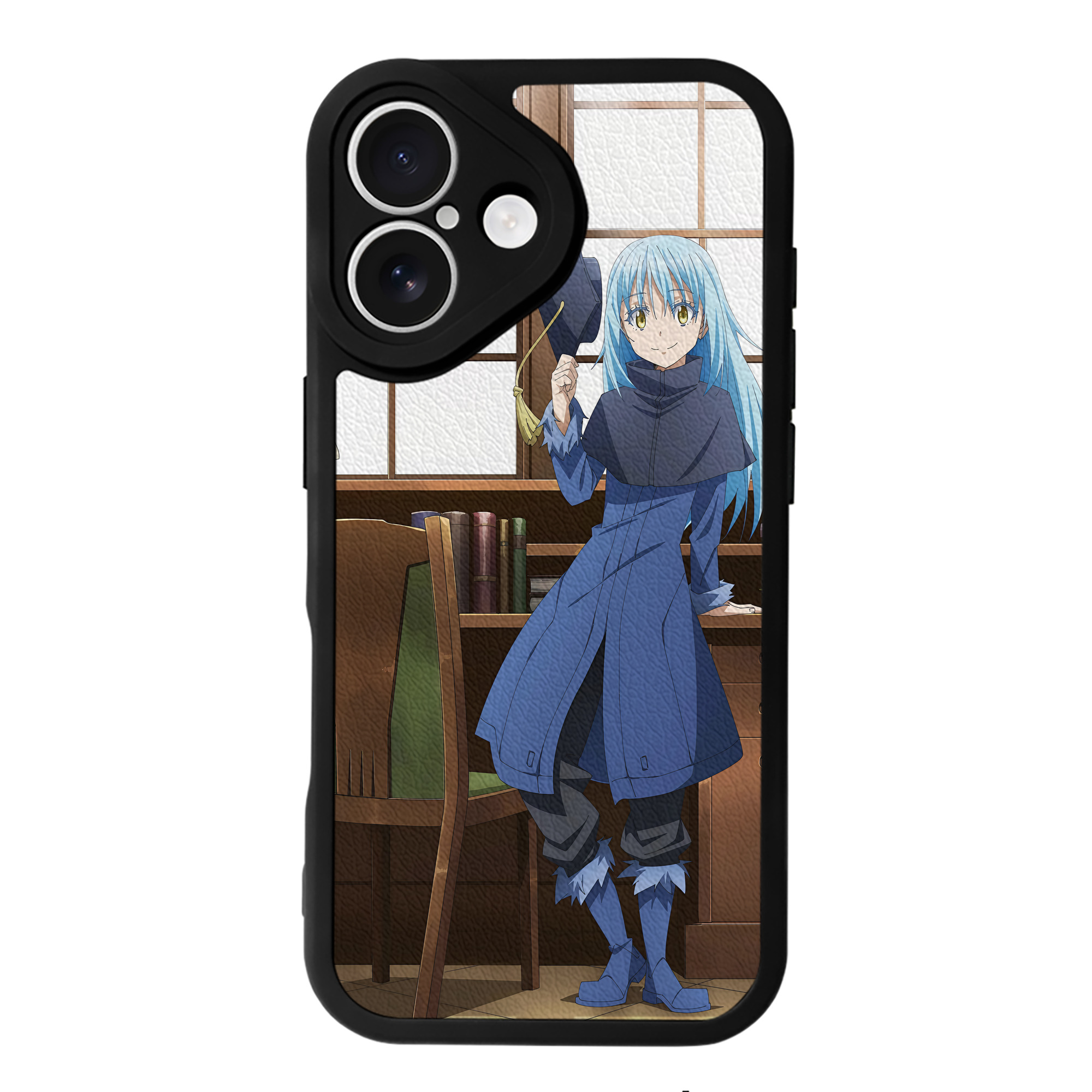 （画像用） 転スラ Regarding Reincarnated to Slime 【iPhone 16シリーズ対応】シリコンスマホケース（レザー調） 材質：シリコン